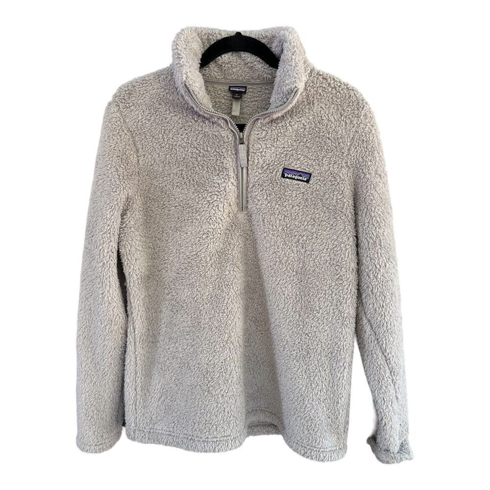 Patagonia Los Gatos 1/4 Zip Fleece Top Gray Women's size L